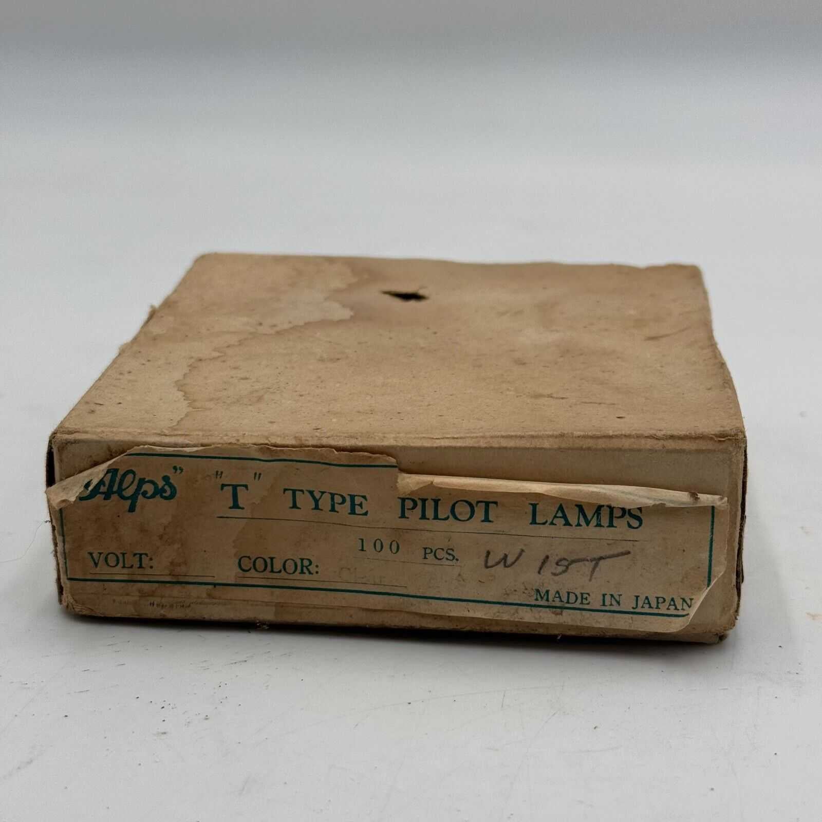 100pk Alps “T” Type Pilot Lamps Mini Light Bulbs 100 pcs Box Made in Japan New