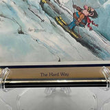 1978 Skiing Poster "The Hard Way" Artist Gary Patterson 20" x 16"