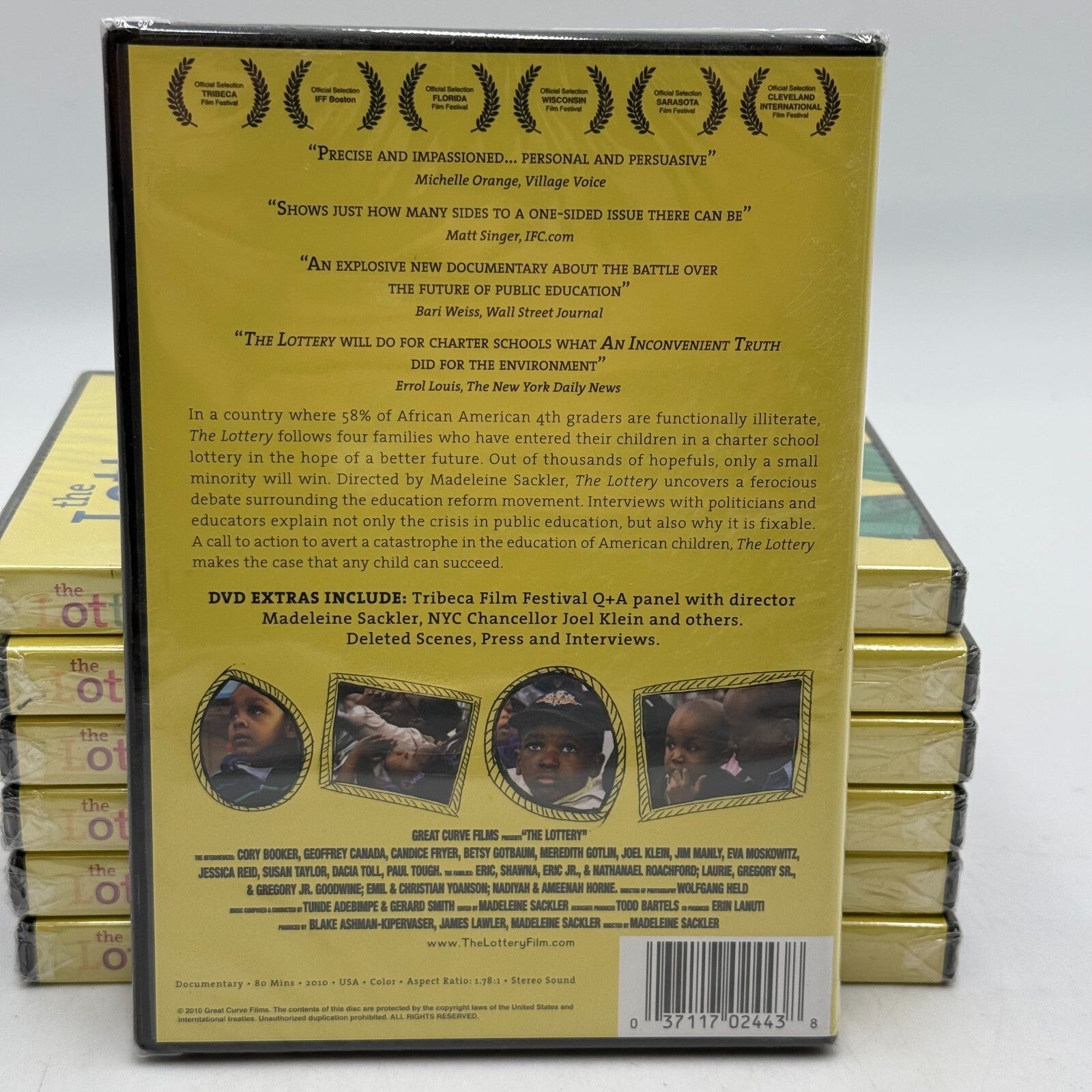 Lot of 7 New Sealed DVD Movie the Lottery Film Documentary Public Education