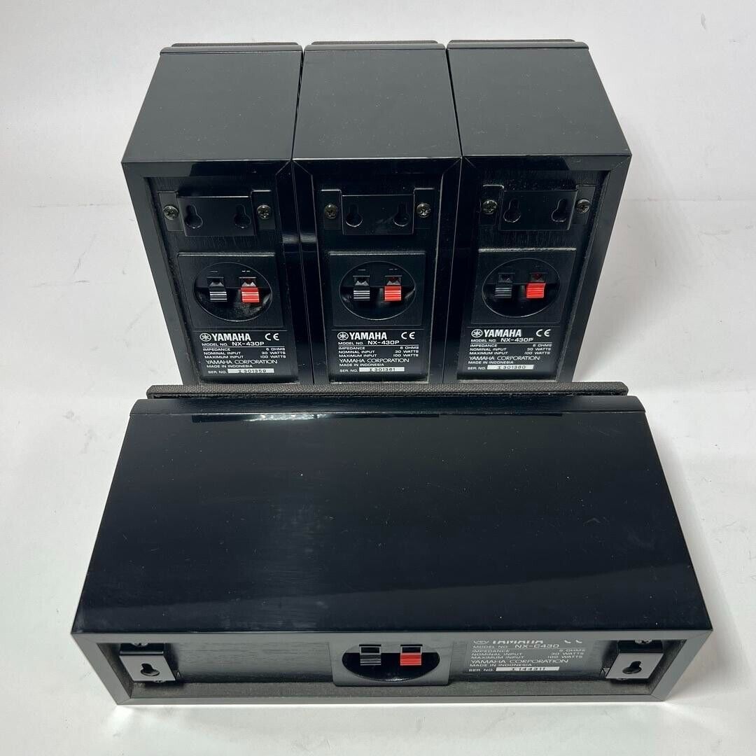 Yamaha NX-C430 Center & 3 NX-430P Surround Sound Speakers