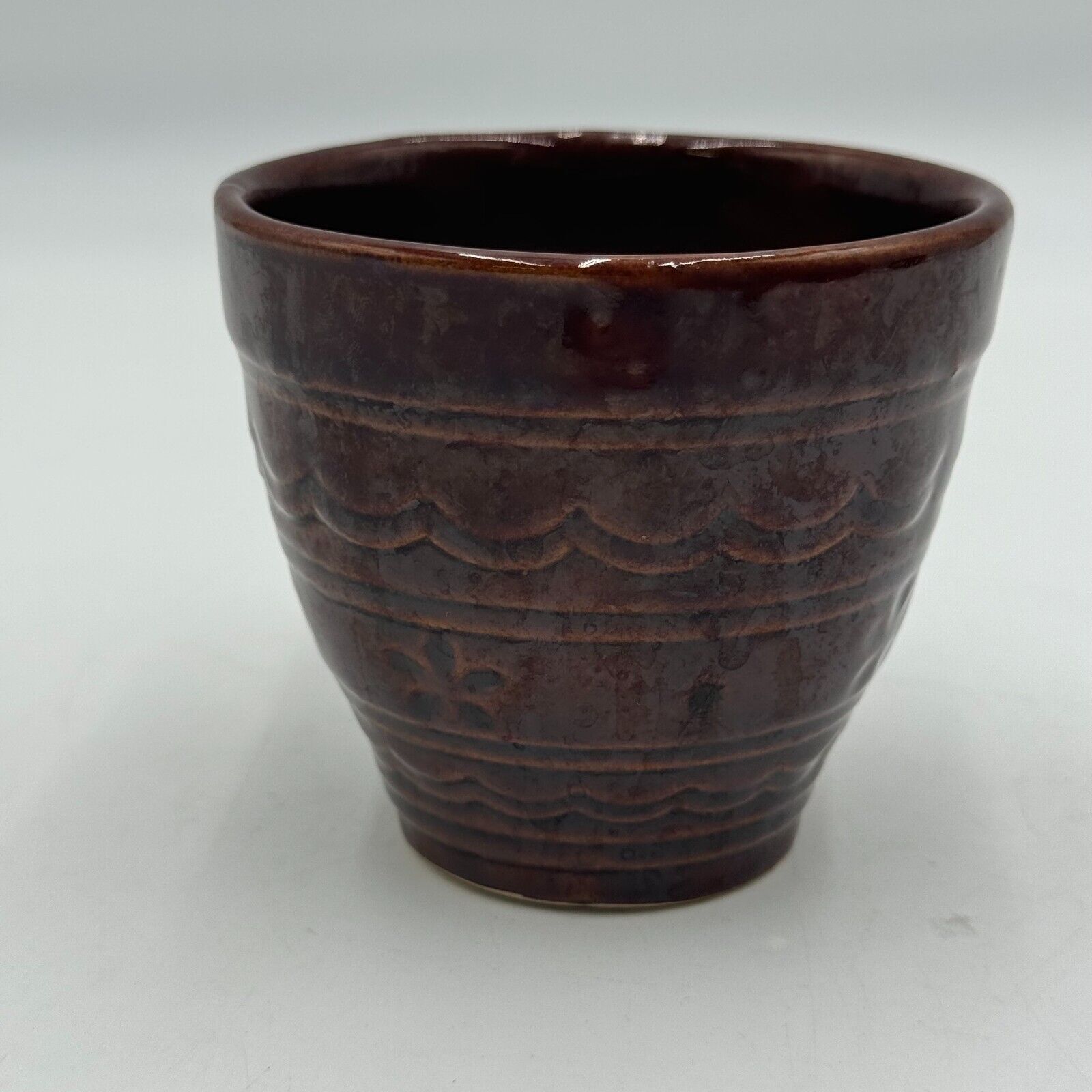 10pc Set Marcrest Daisy Dot Brown Ceramic Creamer Salt Pepper Shaker Coffee Mug