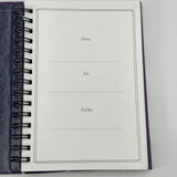 Christian Art Gifts 6x9 Spanish Notepad Journal Notebook Blank Page Notes Purple