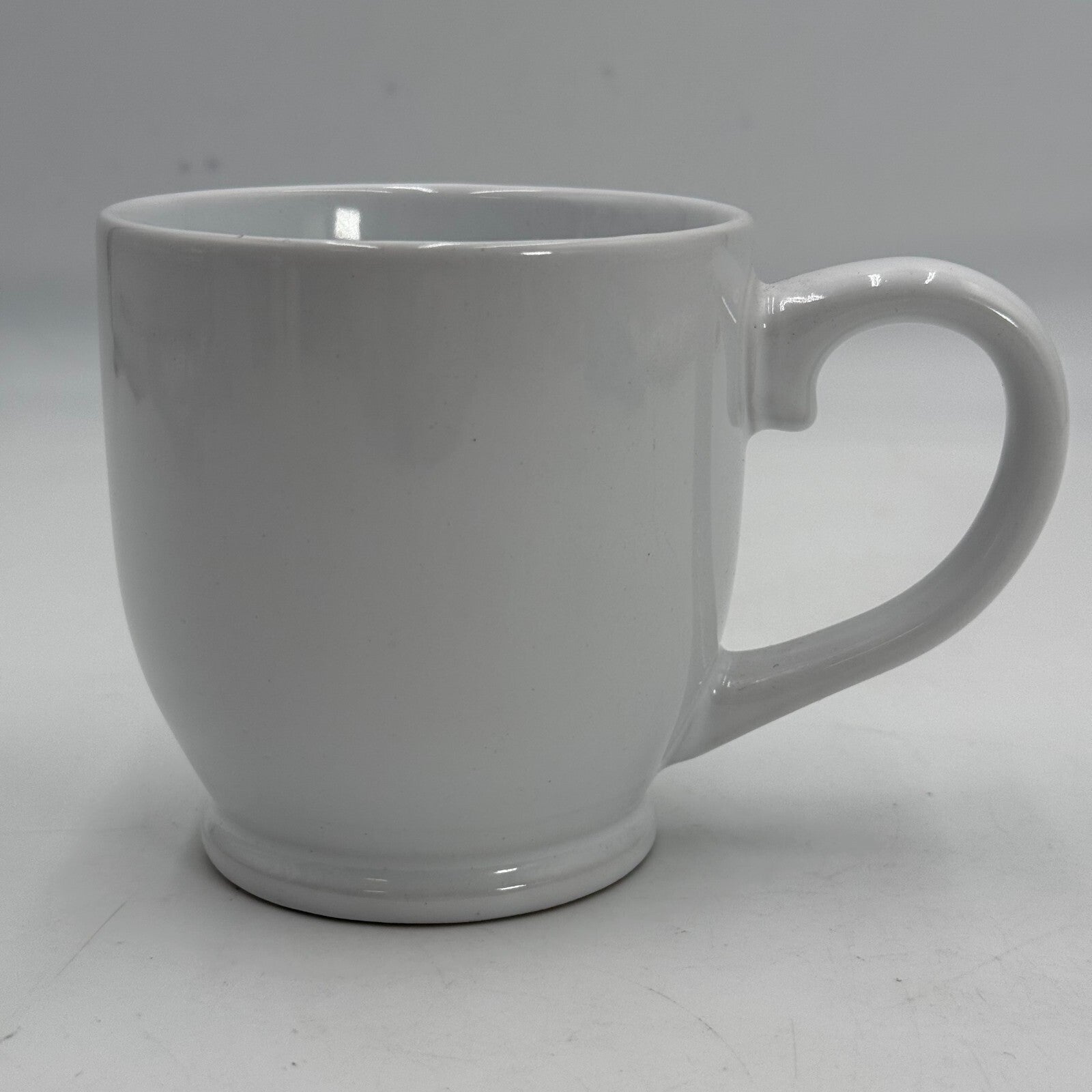 Mr. Coffee Mug White Gold Beard Groom Handled Drink Cup Wedding Gift Ceramic 4in