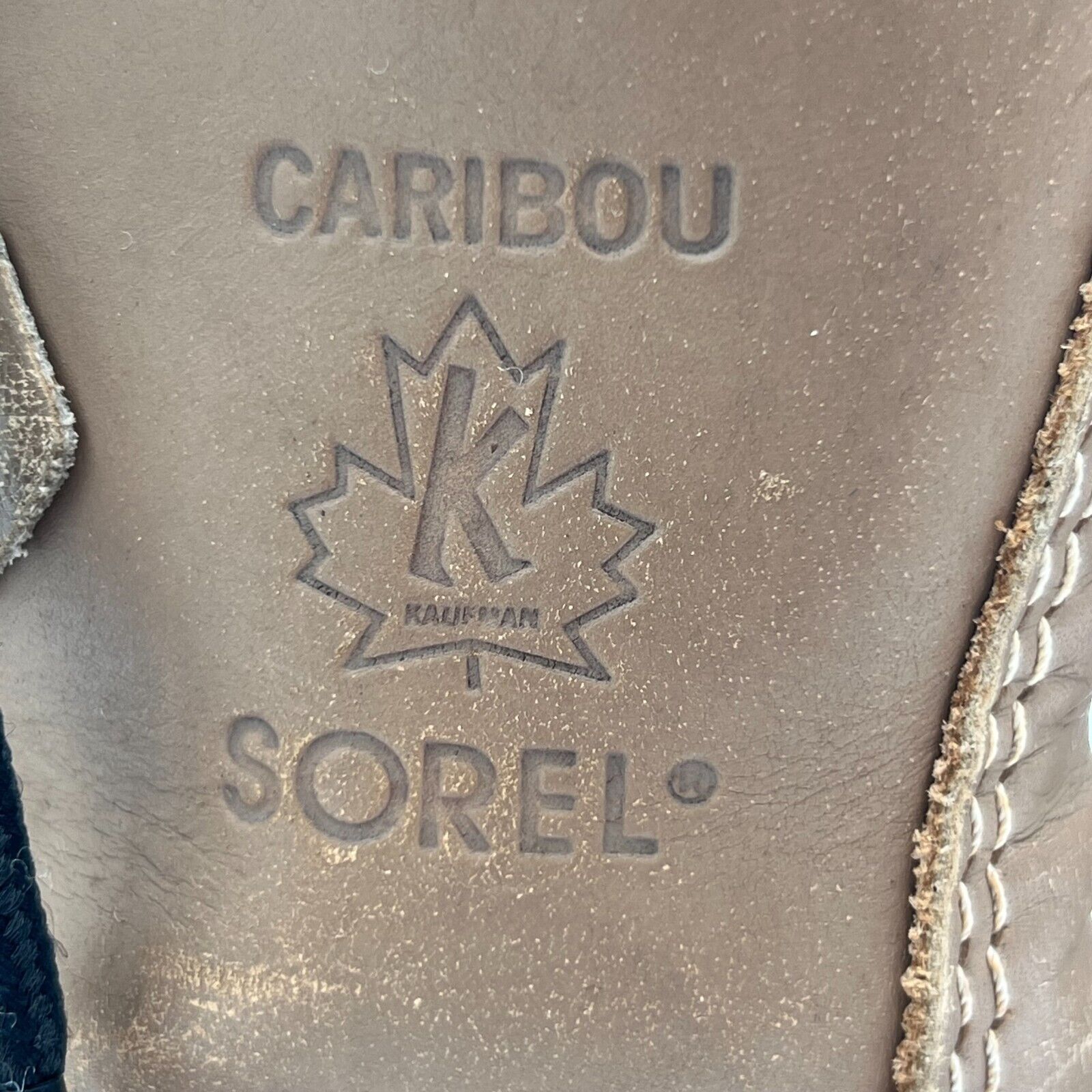 Sorel Caribou Brown Canadian Leather Rubber Wool Winter Boots Womens Size 5 US