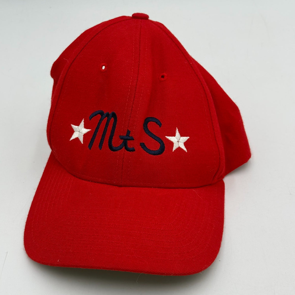 Richardson 512W Wool Serge Snapback Baseball Cap Vibrant Red Adjustable Men L