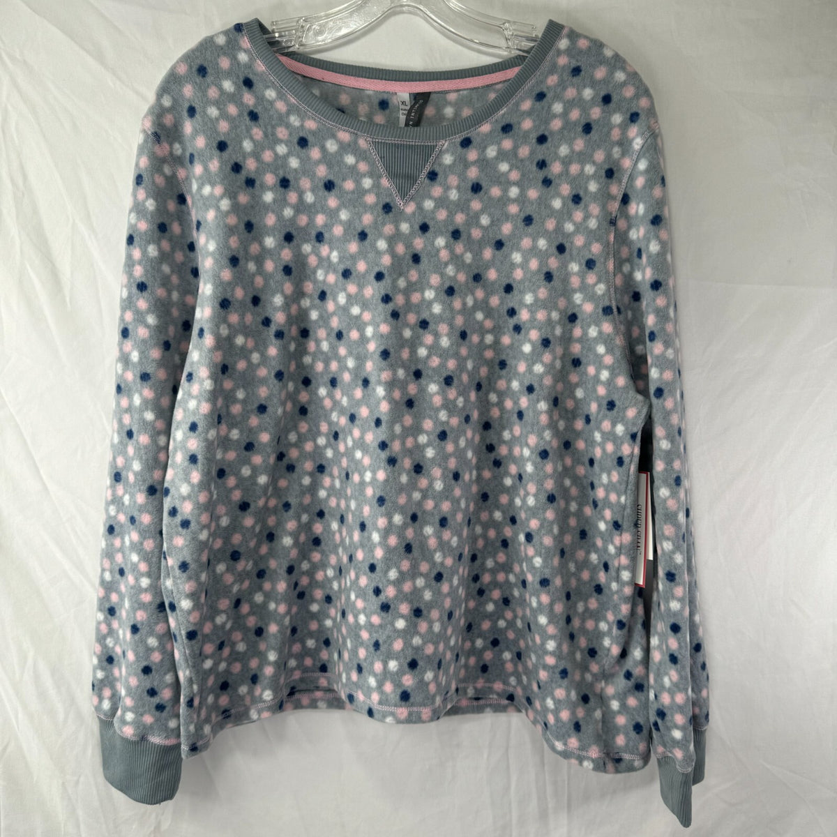 Jaclyn Intimates Womens Multicolor Polka Dot Pajama Set Gray Size XL NWT