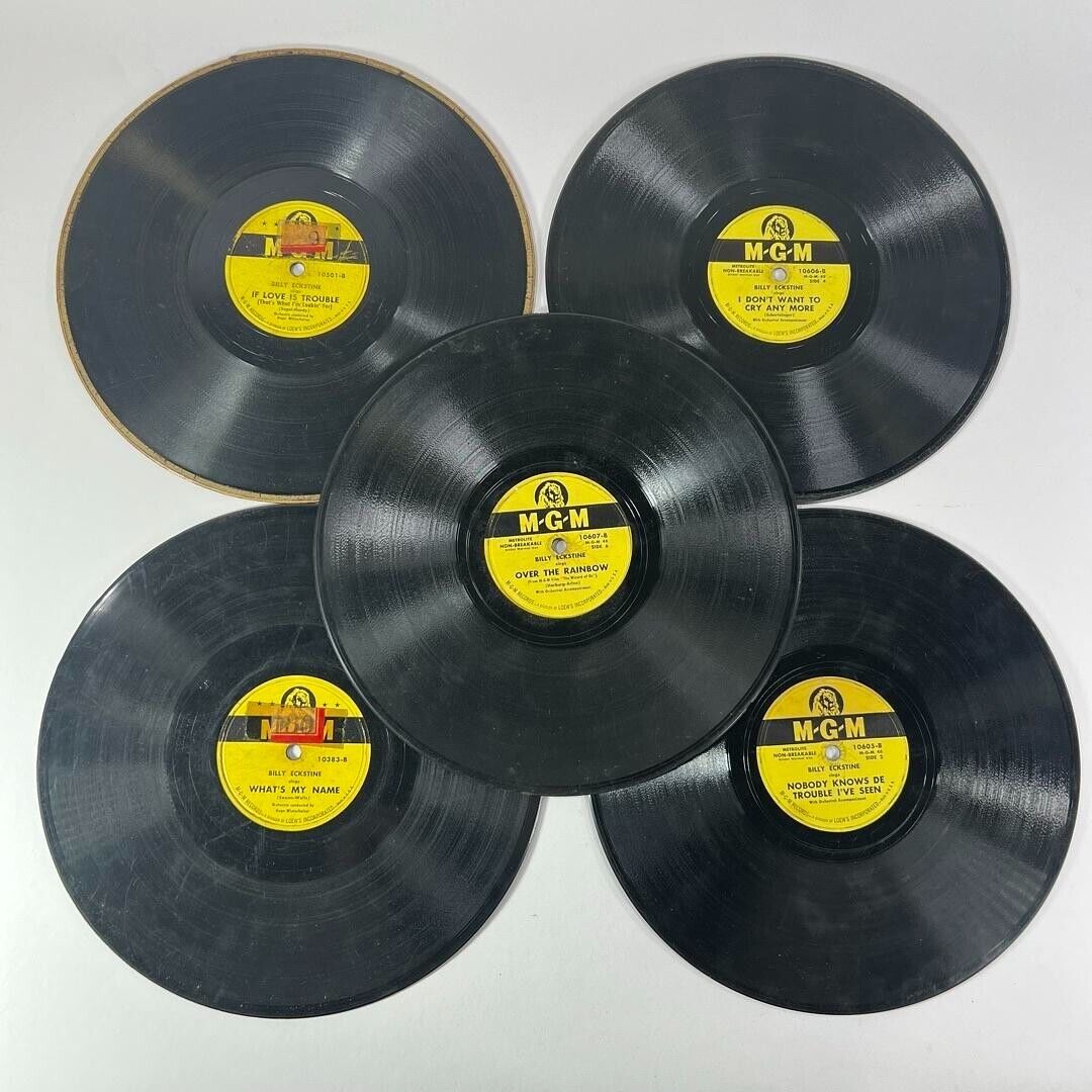 Songs By Billy Eckstine 4 Vinyl Album Box Set US 1950 MGM Records – K48 JAZZ