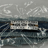Lot of 7 Blue Denim Strap Adjustable Bracelets Snap Button Jesus Fish Christian