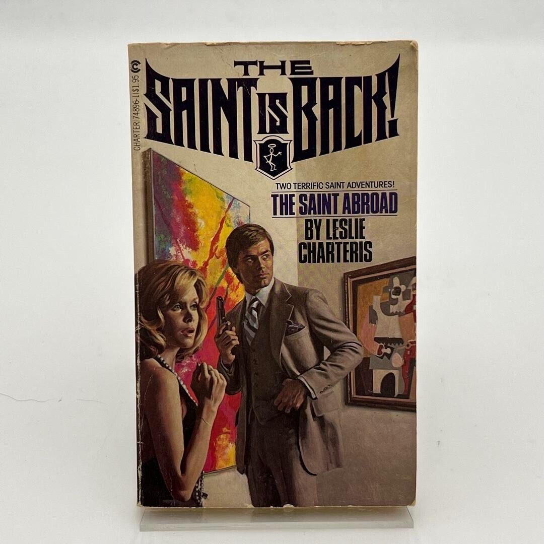 THE SAINT ABROAD by Leslie Charteris Paperback 1969 Vintage 2 SIMON TEMPLAR STOR