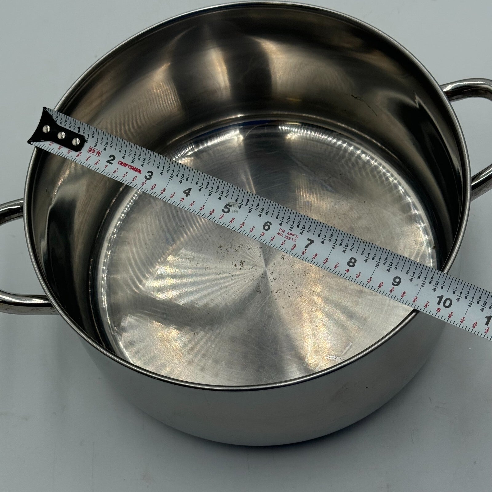 Potobelo Stainless Steel 8in Frying Pan & Chefs Pride 6qt Stock Pot 3 Ply Base