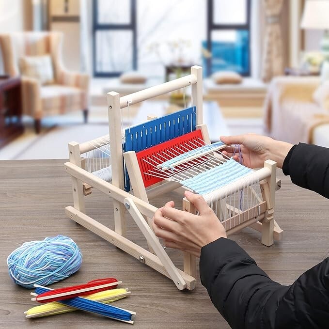 Loomsy Wooden Multi-Craft Hand-Knitting Loom Weaving Machine 27 x 38.5 cm DIY