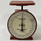 Vintage Red Hanson 60lb Utility Scale - Made in the USA