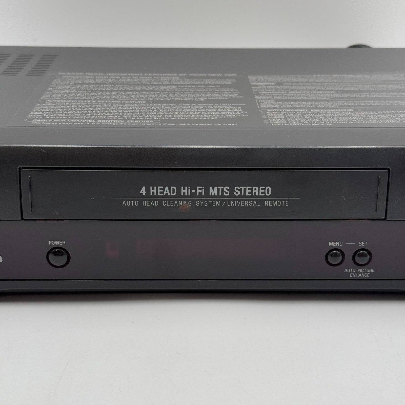 ADMIRAL VHS VCR Player JSJ 20934 For Parts Only Doesnt Power On No remote