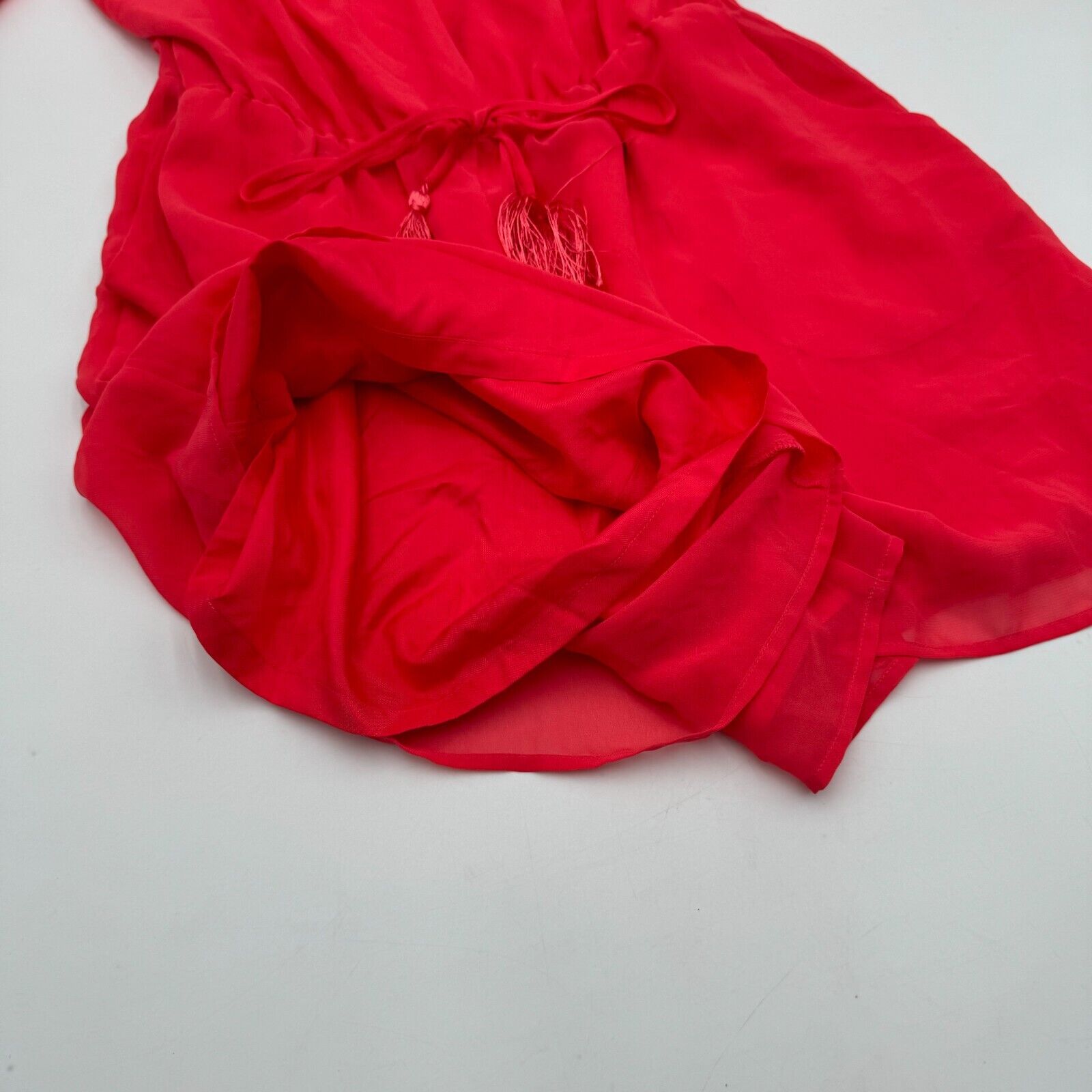 Belle & Sky Off the Shoulder Romper Red Dress Womens Size M Medium New With Tags