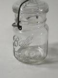 Ball (Clear) 5" Tall Mason Jar (With Lid & Seal) Pat'd July 4 1908 - LOT OF 13