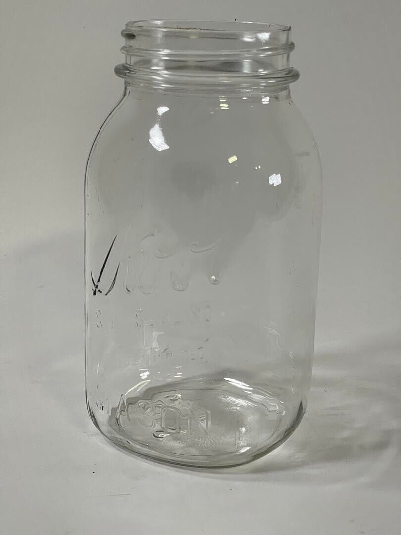 Kerr (Clear) Self Sealing 7" Tall Mason Jar (No Lid) - LOT OF 2
