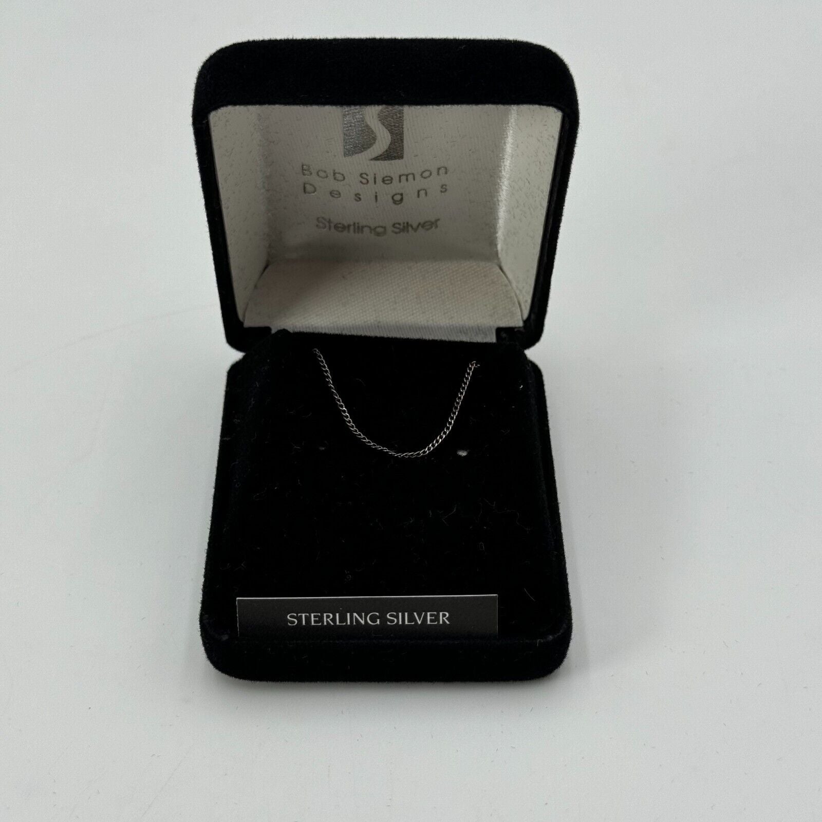 Bob Siemon Designs Sterling Silver Small Loop 14in Chain Necklace Christian
