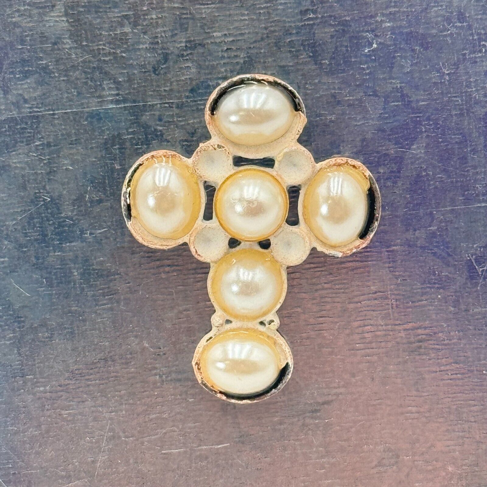 Heavens Way Lot of 7 Pearl Cross Magnets With Varying Styles Christian Decor NEW