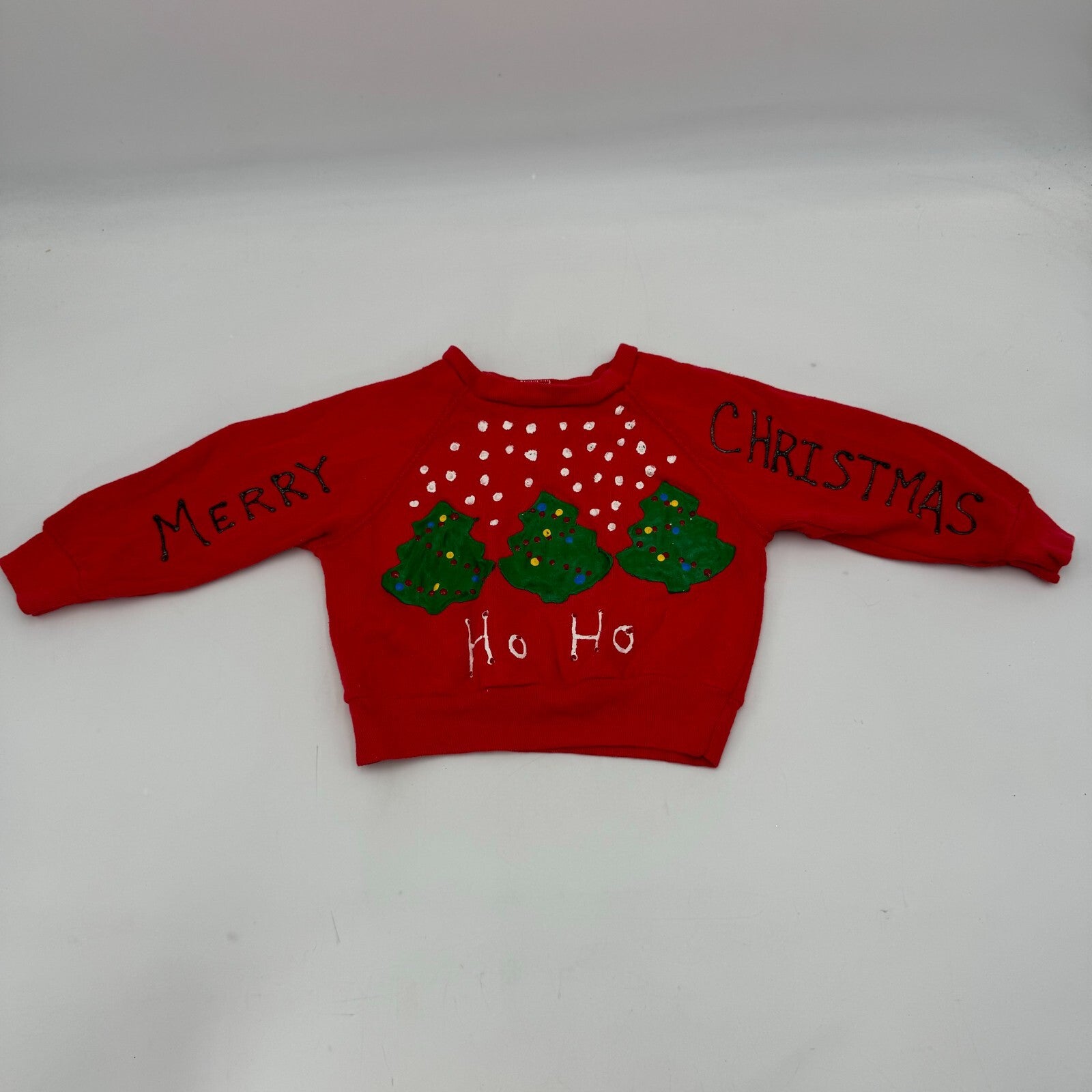 3 Toddler Christmas Sweaters Red Snow Trees Santa Orange Reindeer 2T 3T 5T