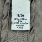 Venezia Women’s Beige Short 2 Button Jacket Cotton Puffer Dress Shirt Size 18-20