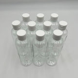 8.4 fl oz Clear PET Plastic Bottles with 24/410 Flip Cap Multi use - 30 Pack