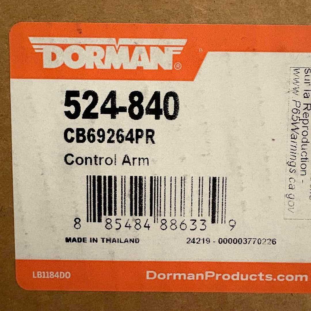 Dorman 524-840 Control Arm