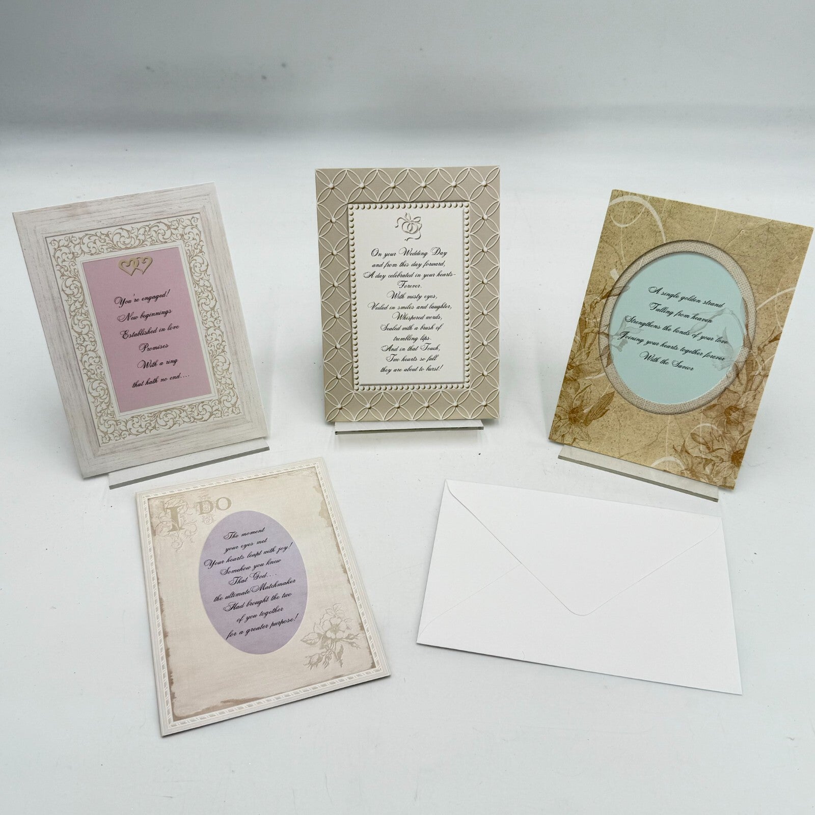 12 Engagement & Wedding Card & Envelope Scripture Post Cards Susan Wales