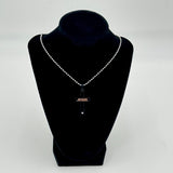 Silver Jesus Black Cut Out Cross Pendant Diamond Gem 22in Chain Christian New
