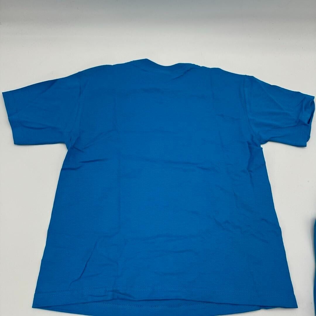 Kerusso Crazy About Jesus T-Shirt Crewneck Short Sleeve Blue Kids Small NWT