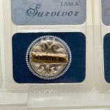 Heavens Way 10 Pack  Love Hope Courage Engraved Pocket Token Silver & Gold Coin