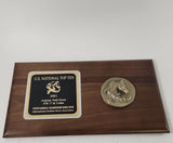 Beautiful Walnut Plaque 18x10 - 2001 Yth Ntnl. Championship Horse Show Arabian