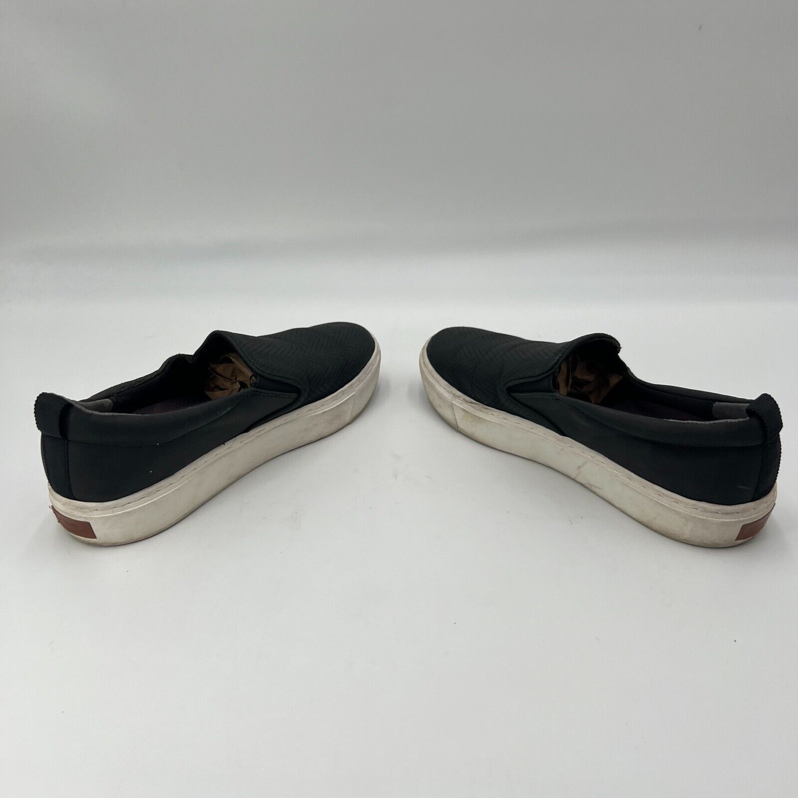 Dr Scholls Comfort Shoes Be Free Energy Tech Slip On Black Leather Womens Size 8