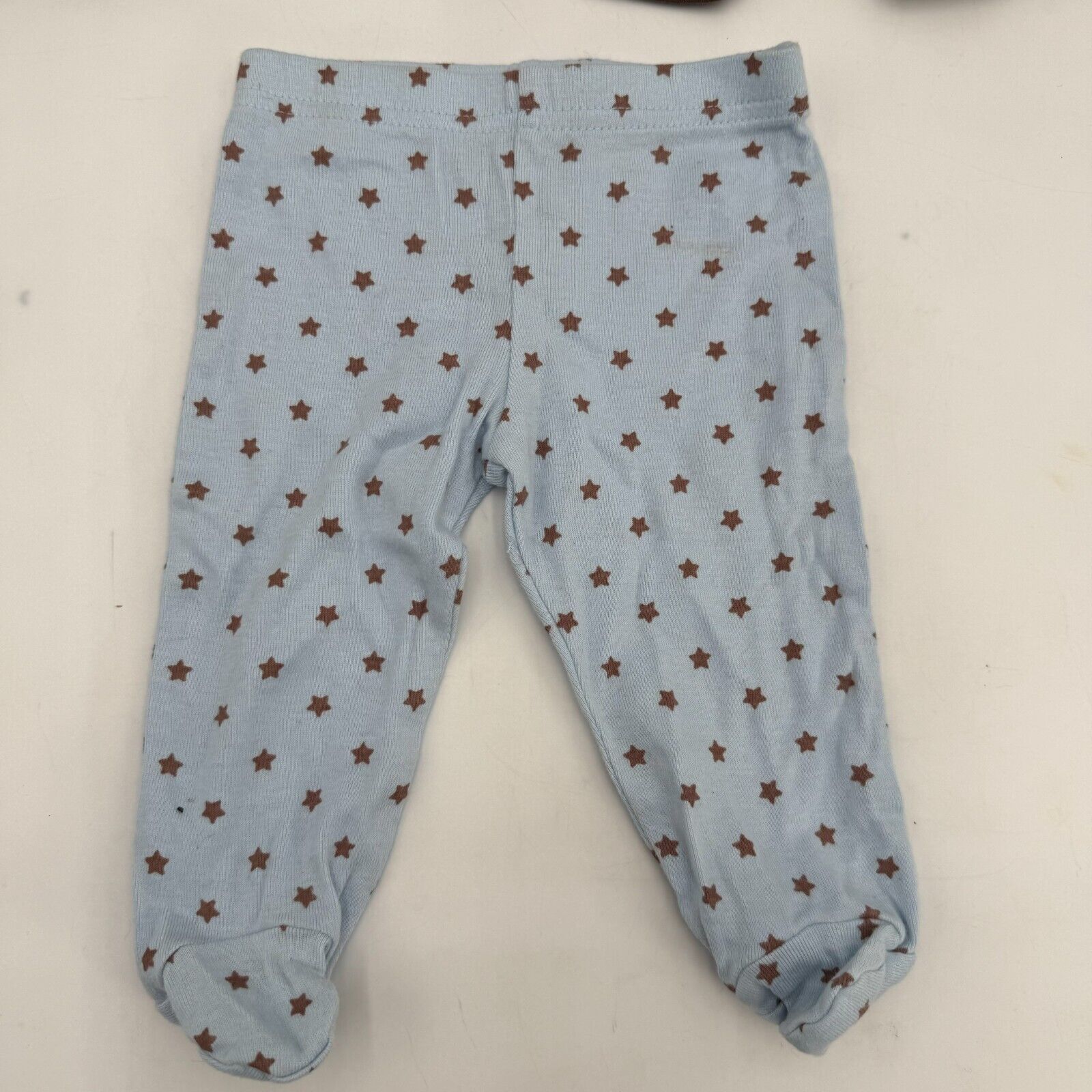 Lot of 3 NB Baby Clothes Newborn Cargo Shorts 0-3M Footie Leggings Blue Brown