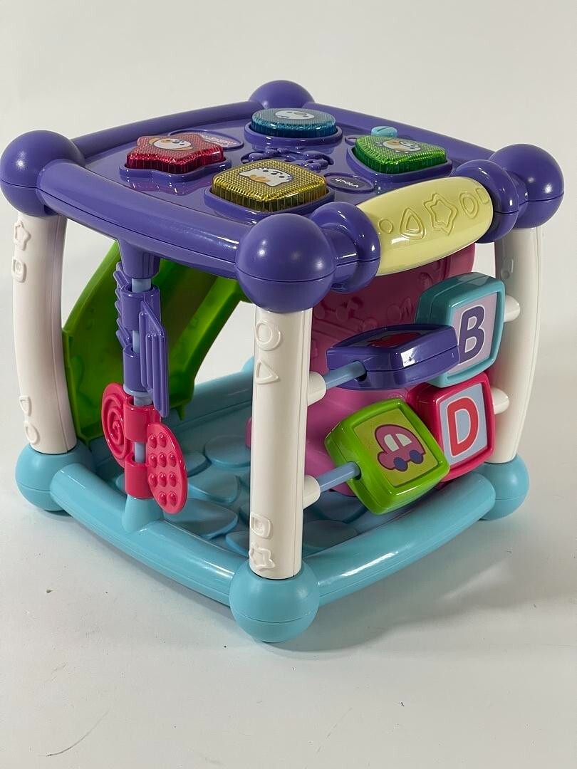 VTech Busy Learners Activity Cube Interactive Toy with Engaging Sound - WORKING
