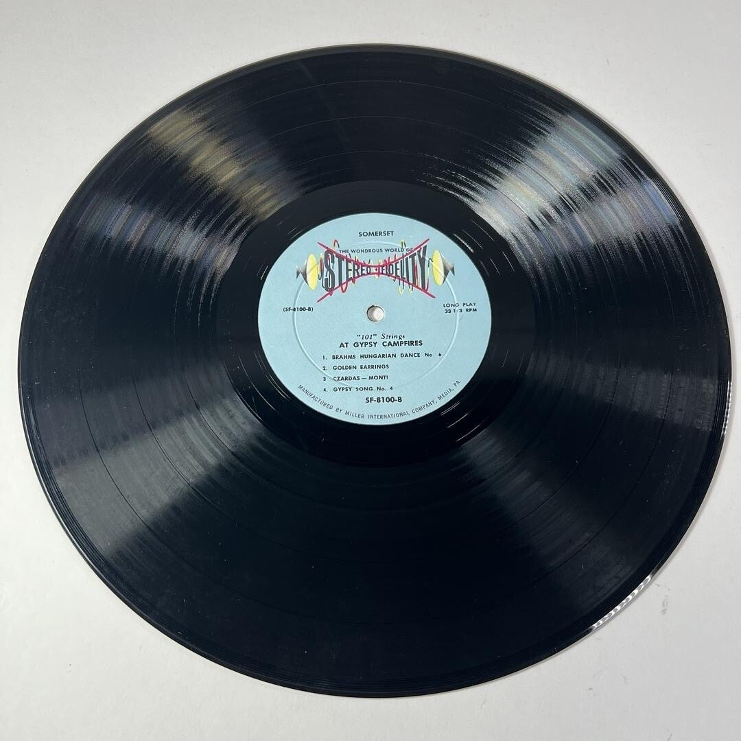 101 Strings – Gypsy Campfires Vinyl LP US 1958 Somerset SF-8100 FOLK MUSIC