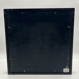 Prinz Shadow Box Glass Picture Frame Holds 4 4x6 Prints Black Wood New 17x17x2