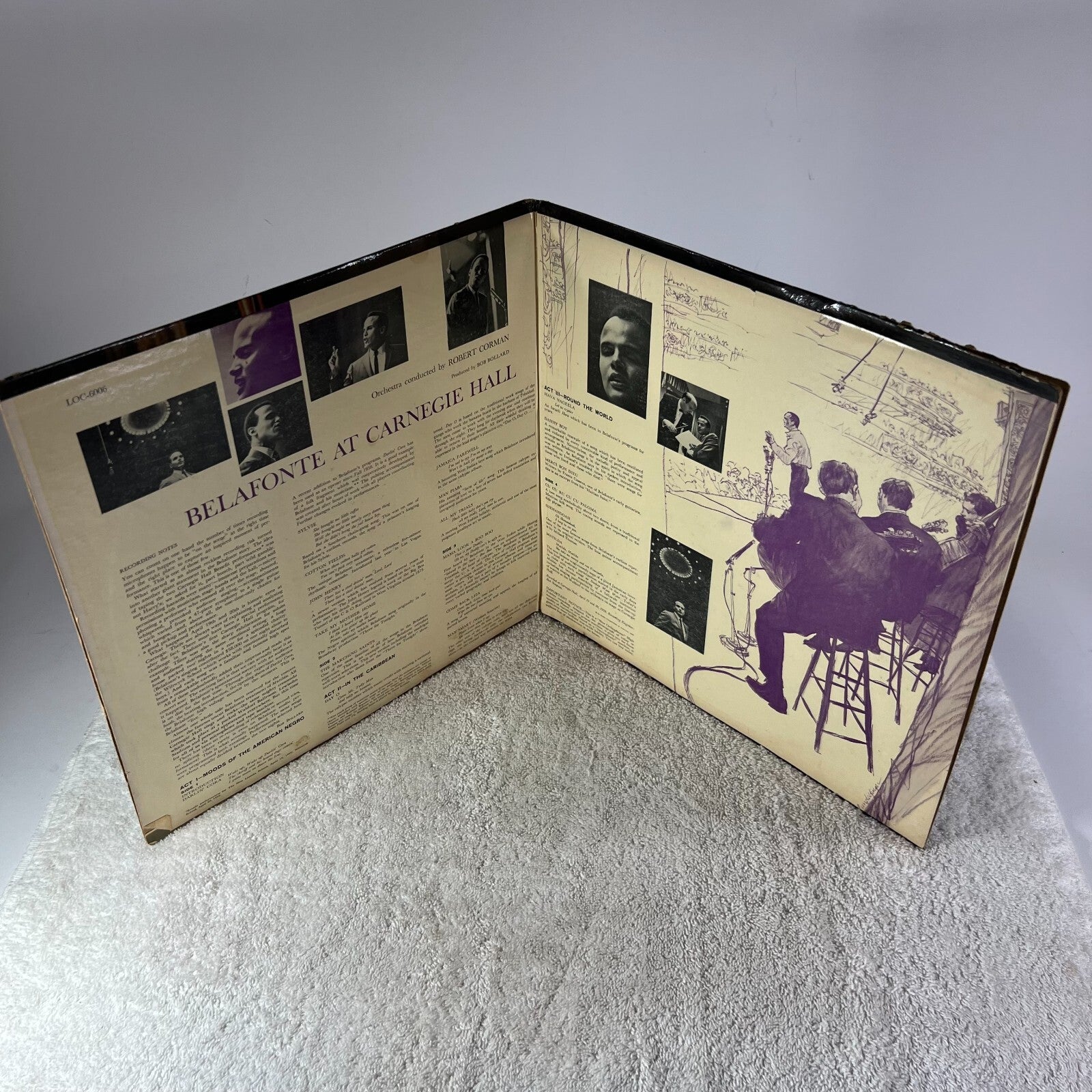 Belafonte At Carnegie Hall - The Complete Concert 2 Vinyl LP RCA LSO 6006 (2)