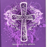 Christian Art Gifts 6x9 Spanish Notepad Journal Notebook Blank Page Notes Purple