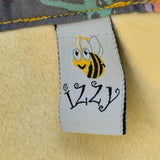 Izzy Mad Dash Blue Zoo Weatherproof Hooded Blanket Set Warm Dry Fuzzy