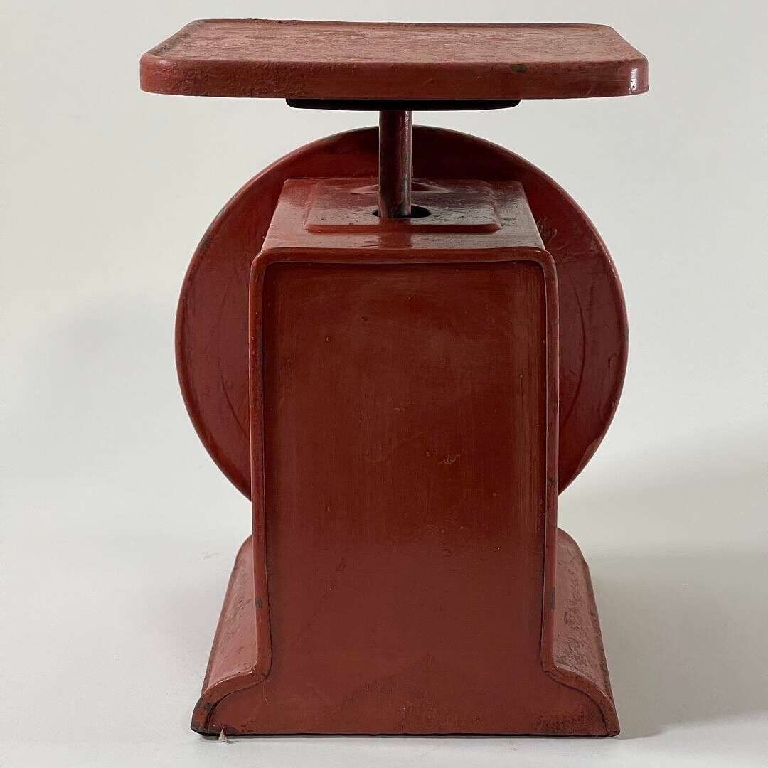 Vintage Red Hanson 60lb Utility Scale - Made in the USA