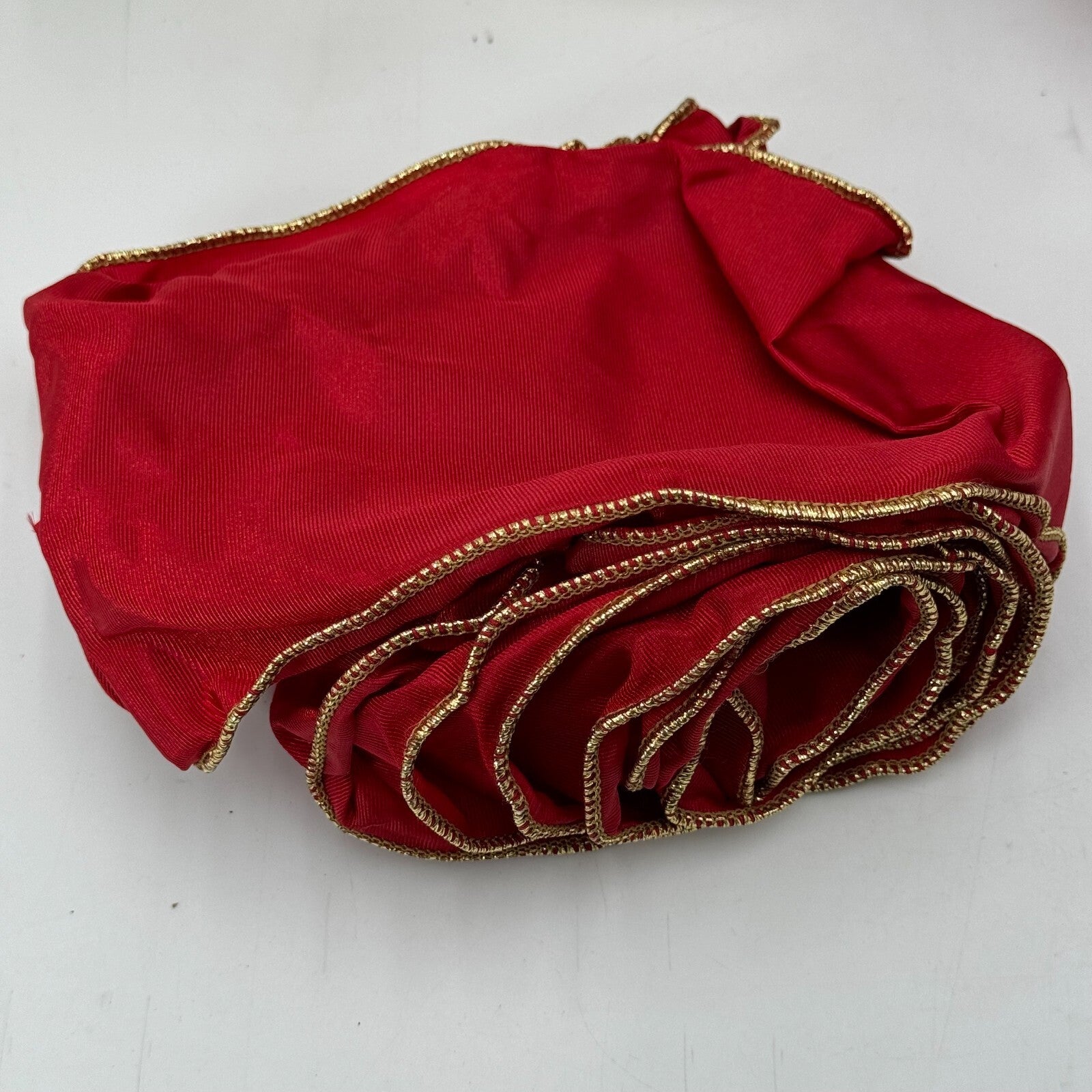 Huge Lot of Holiday Cloth Ribbon Bow Material 17x6in Red 19x3in White