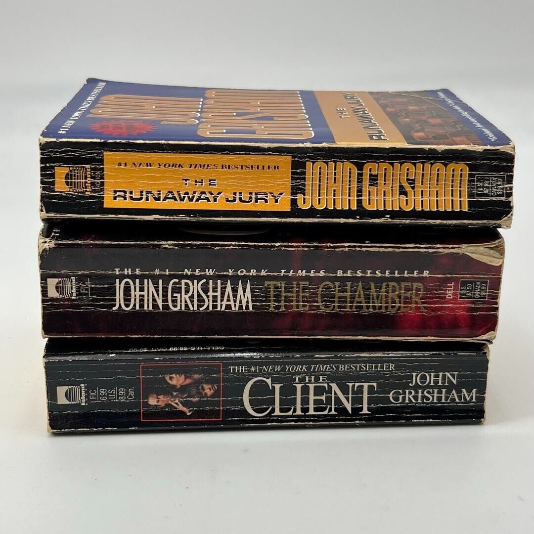 Lot of 3 John Grisham Crime Thriller Mystery Paperback Books