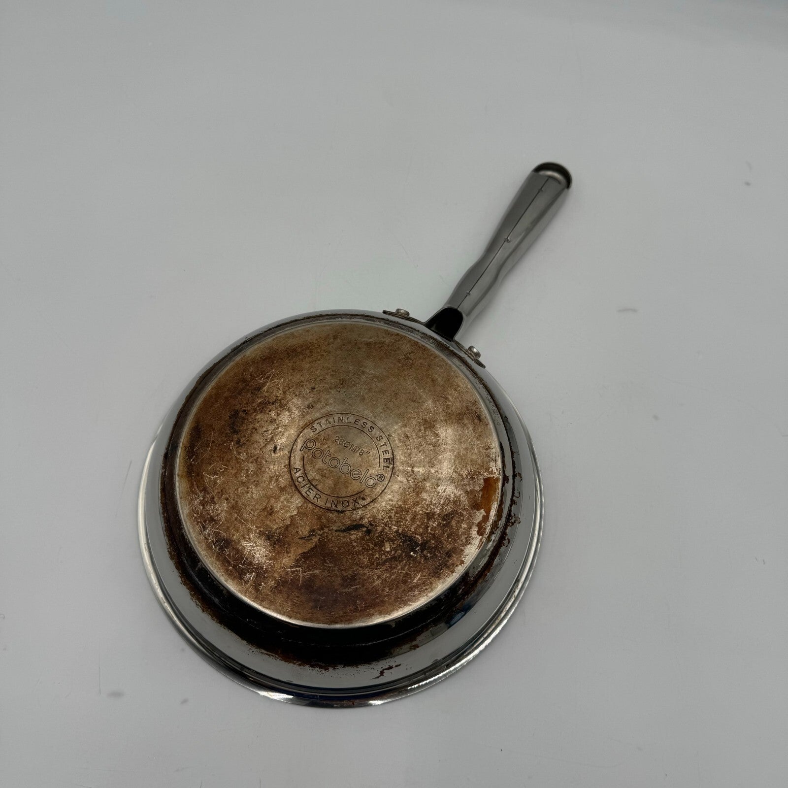 Potobelo Stainless Steel 8in Frying Pan & Chefs Pride 6qt Stock Pot 3 Ply Base