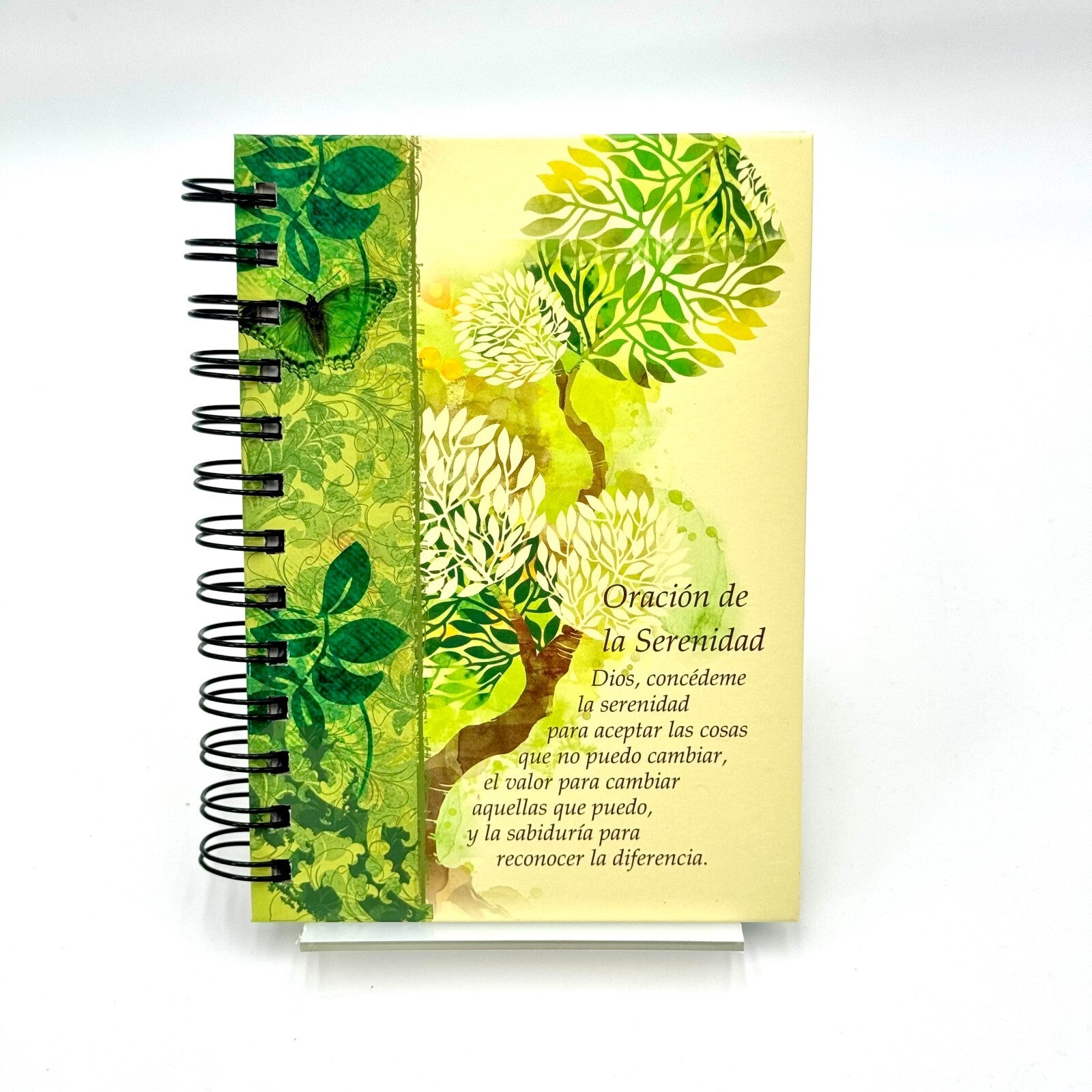 Christian Art Gifts 5x7 Spanish Notepad Journal Notebook Blank Notes Trees New