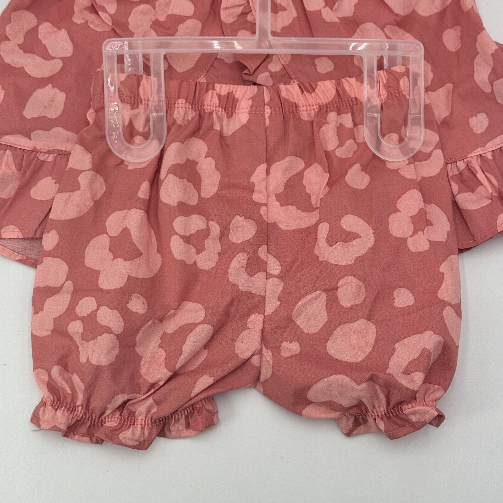 Set of 2 Carters 3 Piece Outfits Pink Yellow Floral Bodysuit Shorts Size 18M NWT