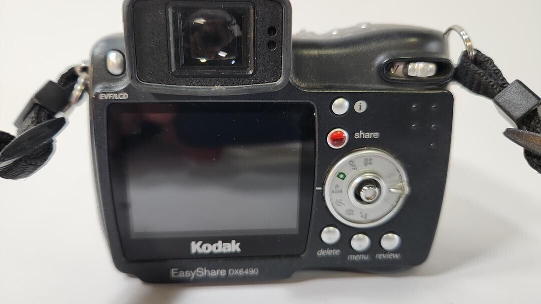 Kodak EasyShare DX6490 Black Digital Camera With 10x Optical Zoom Lens Untested