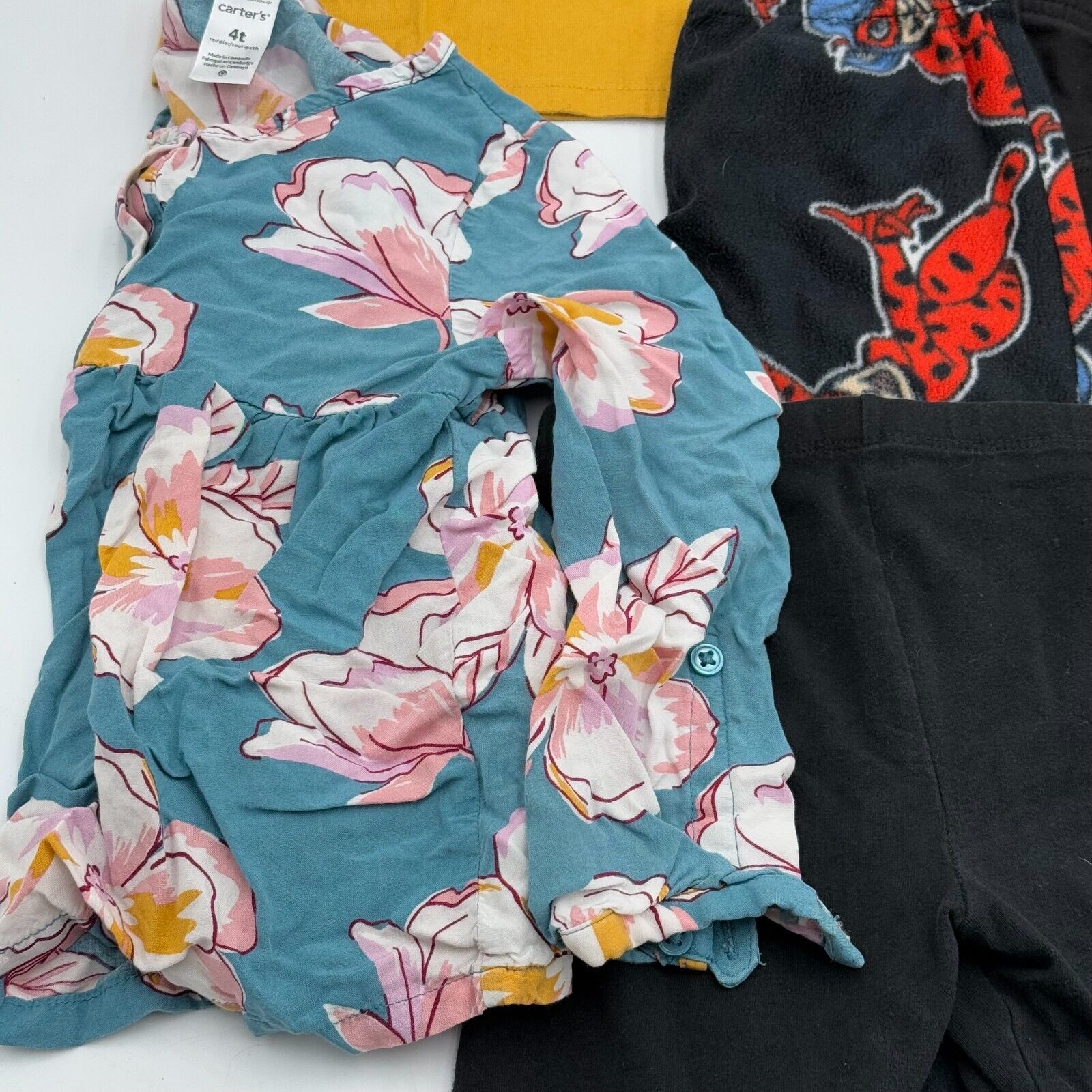 Lot of 9 Kids Toddler Size 4 4T Girls Pants Shirts Sweaters Carter’s Disney