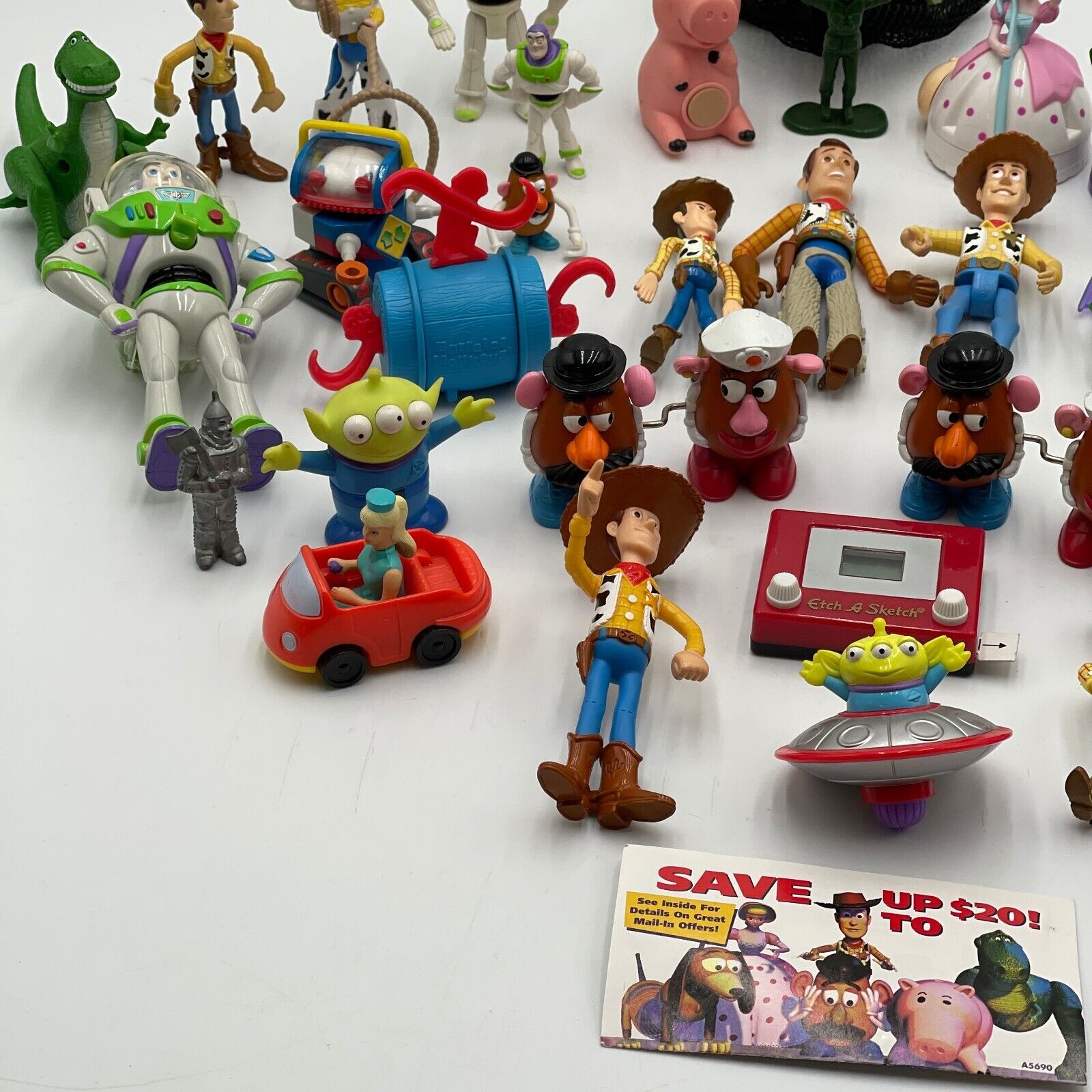 Lot of 35 Various Vintage Toy Story McDonalds Toy Collectibles and Other toys