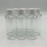 10 Packs Clear PET Plastic Cosmetic Bottles 100mL With Neck Flip Cap