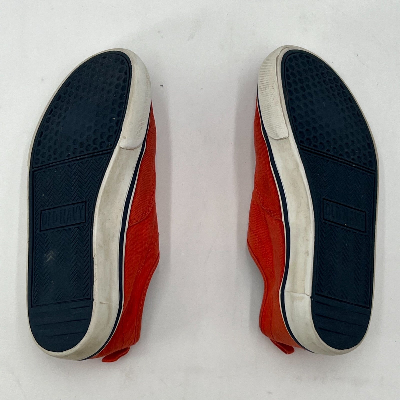 Old Navy Hot Tamale Red Cavas Lace Up Shoe Casual Sneakers Kids Size 13.5C US